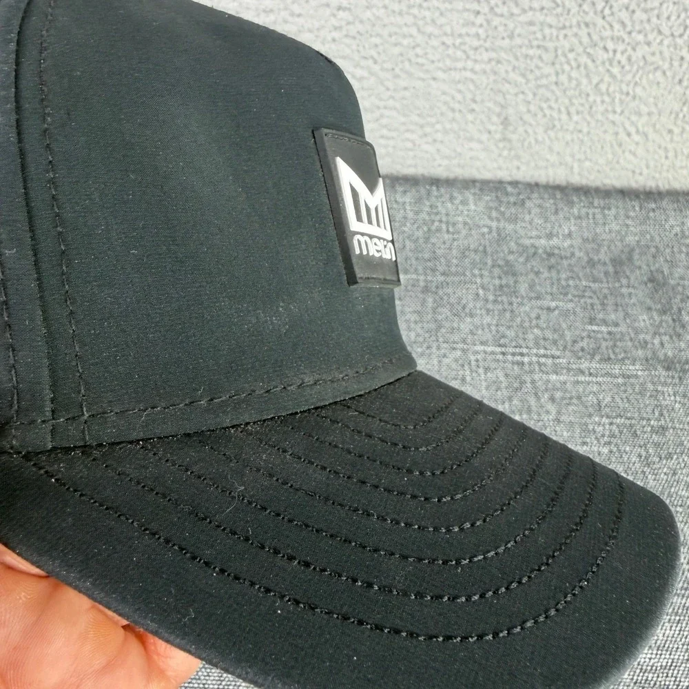 Melin Odyssey Stacked‎ Hydro Hat Mens OSM Black Water Resistant Snapback Cap